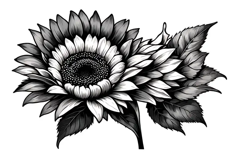 Sunflower On Back Of Arm