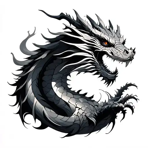 Fine Line Dragon