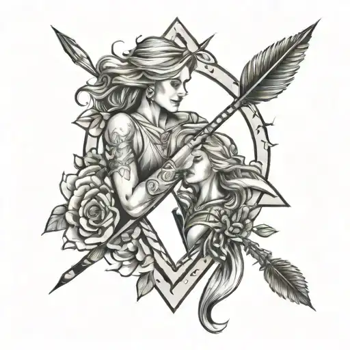 Savannah And Alannah Intertwined Into Arrow