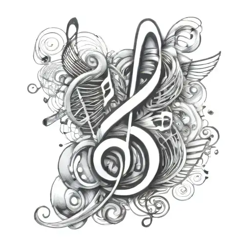 Music Notes Floating