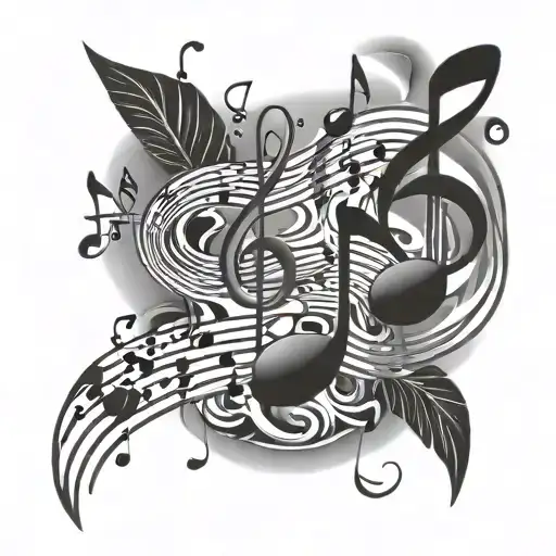 Music Notes Floating