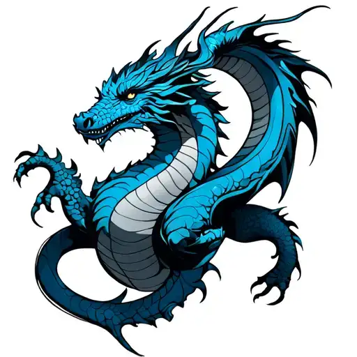 Virgo Blue Dragon Wrapped