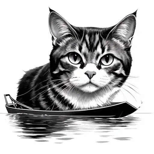 Cat On A Boat