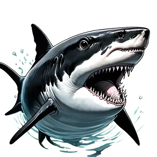 Swimming Shark From Above