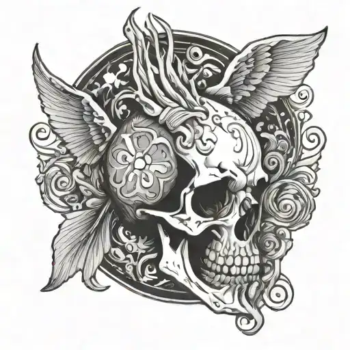 Bone Hand Rock And Roll Pisces