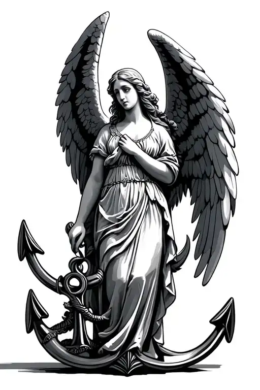 Angel With Anchor