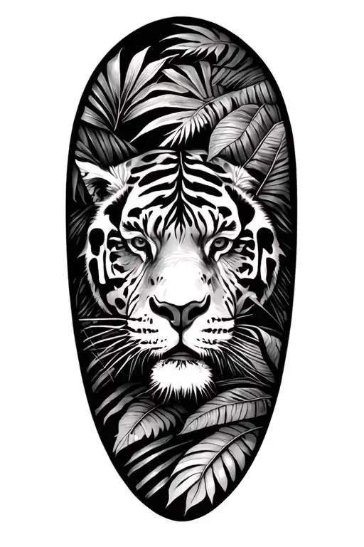 Jungle Background Black And White