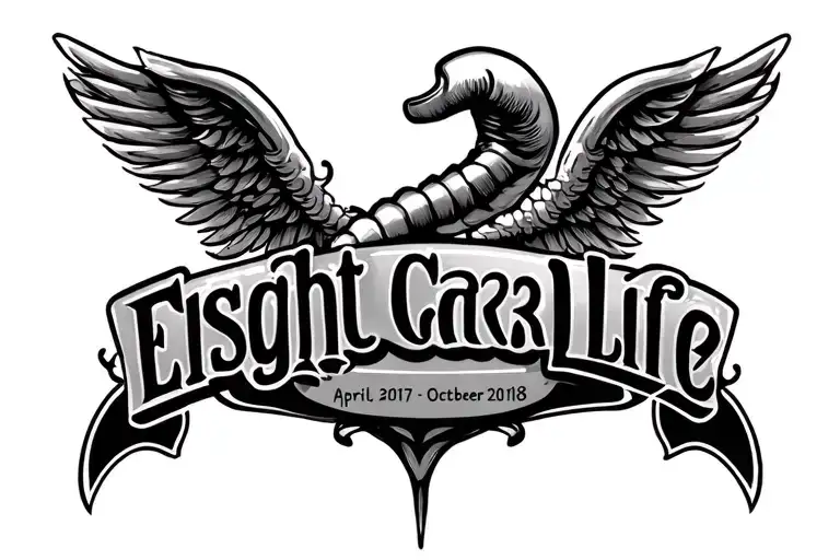 April 5Th 2017 - October 27Th 2018 Esophageal Cancer Logo Fight For Life