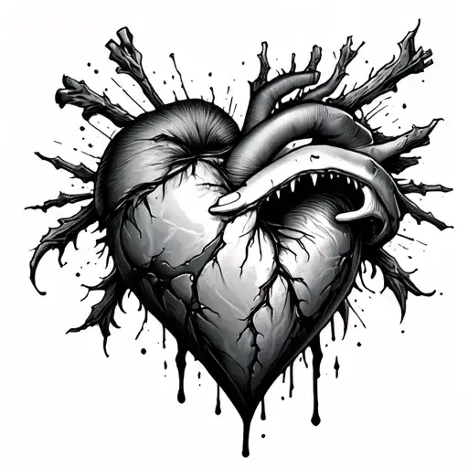 Broken Heart Sucking Soul Of A Human