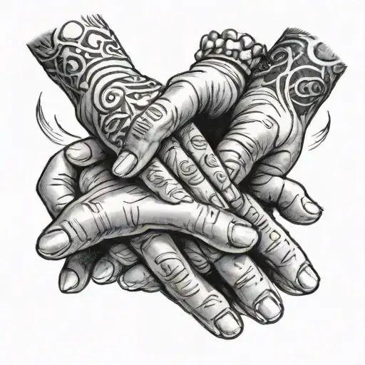 3 Baby Hands Holding My Hand Holding