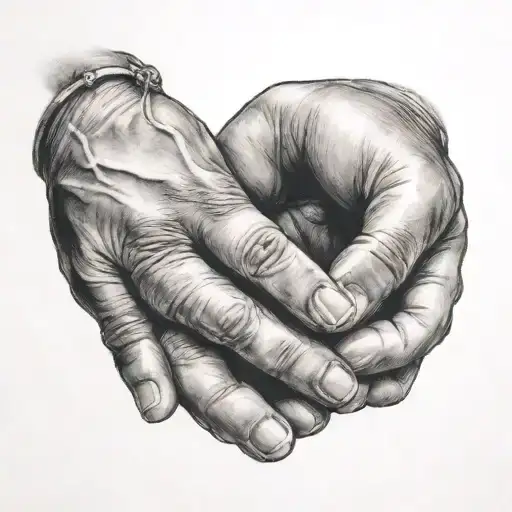 3 Baby Hands Holding My Hand Holding Each Other