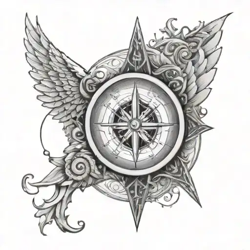 Viking Compass Wings