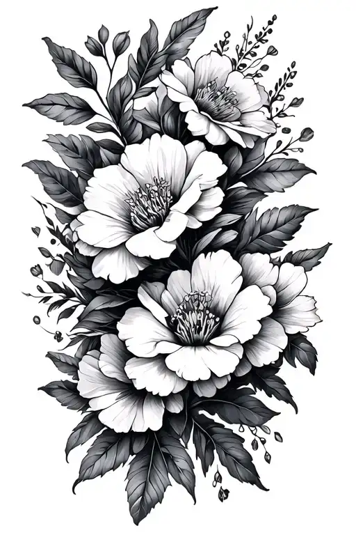 Half Sleeve Floral Mens Forearm Tattoo Sketch