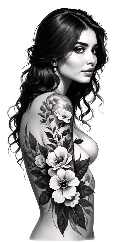 Women's Floral Sleeve