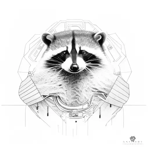 Racoon Astronaut