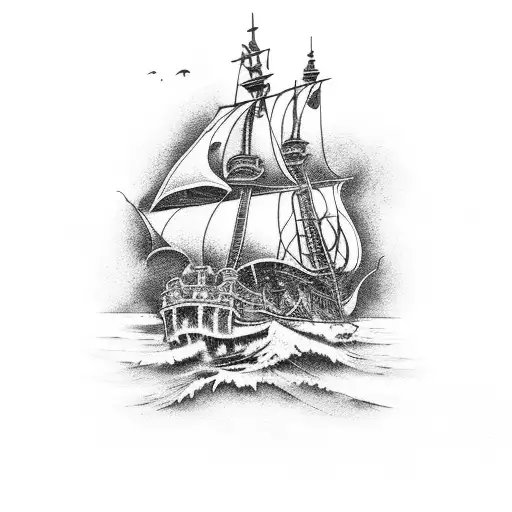 Pirate Ship Destroyed By Kraken