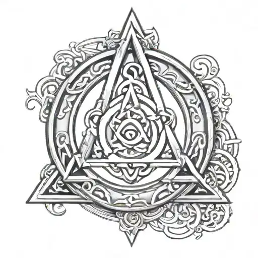 Triquetra Libra Zodiac Sign