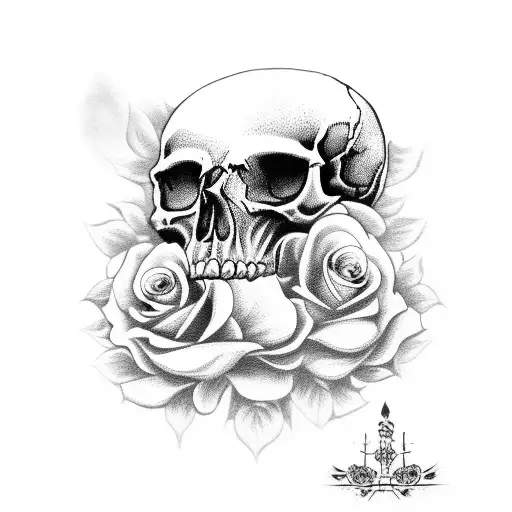 Skull And Roses