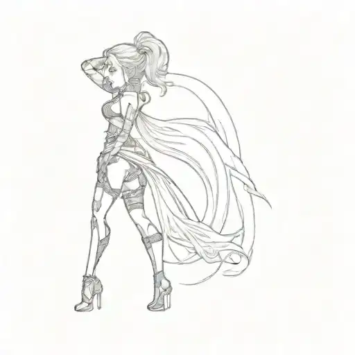 A Female Character From A Video Game