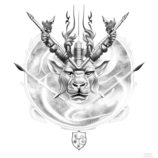 Zodiac Leo And Sagittarius Signs With Fire