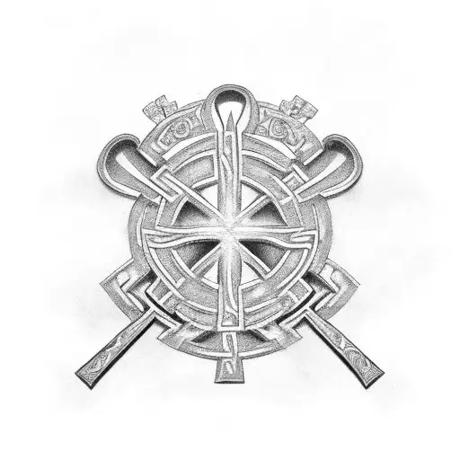 Celtic Cross With Shamrock And Rip Dad