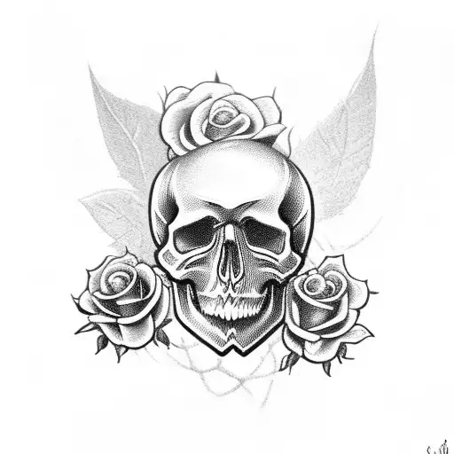 Skull And Roses
