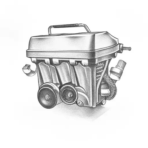 A Mechanic's Toolbox Filled With Car Parts And Boating Tools