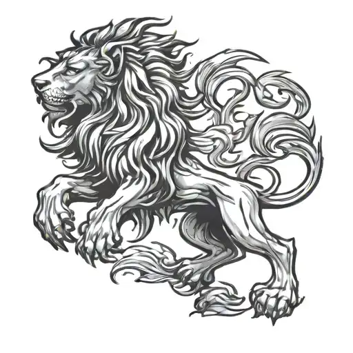 Rampant Lion Standing