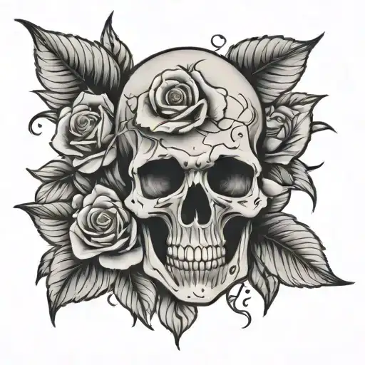 Skull And Roses