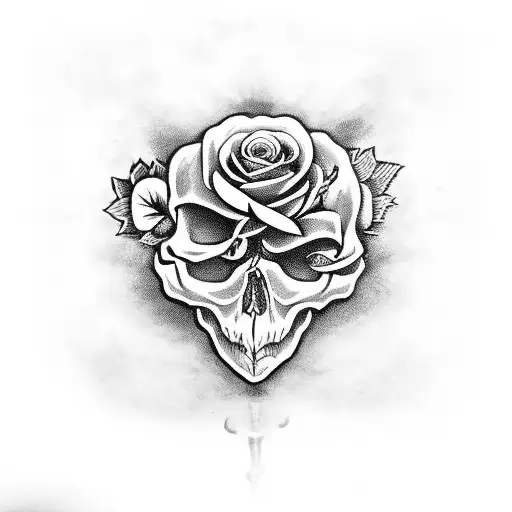 Skull And Roses