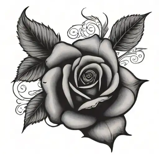 Rose With Lie Cheat Steal Written On Paper