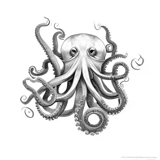 Octopus With Letters Nk