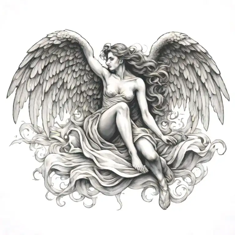 Flying Angel Falling