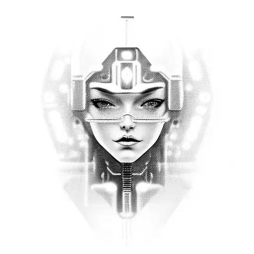 A Sexy And Powerful Female Ai Program In A Cyberpunk Setting