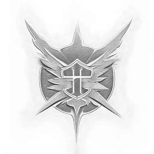 Abstract Flames Forming The Shape Of A Harley-davidson Logo