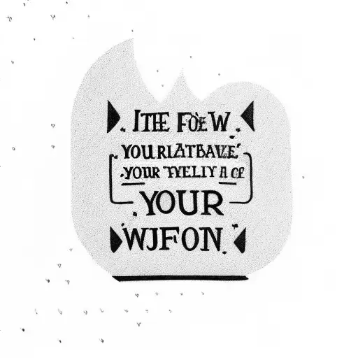 Incorporate Your Favorite Quote Into A Lettering Tattoo Design