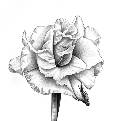 Daffodil Carnation And Rose