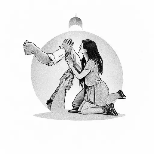 Man Propsing A Girl Under A Tree