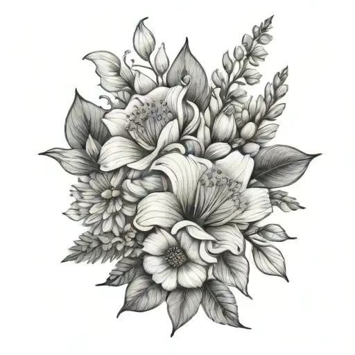 Birth Flower Bouquet