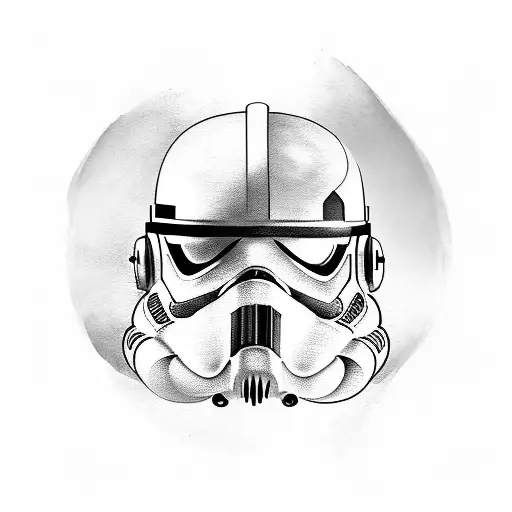 Broken Storm Trooper Helmet