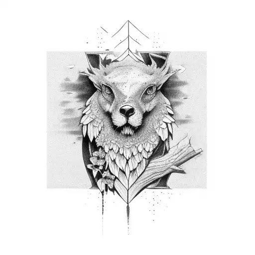 Black And Grey Nature Full Sleeve