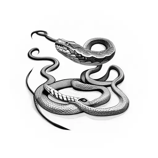 Snake With Sword