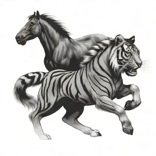 Horse And Tiger