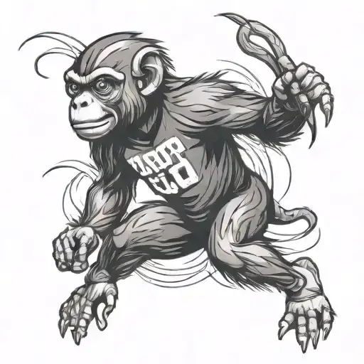 Capricorn Monkey Football Running