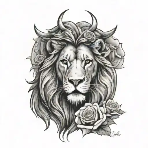 Jesus Roses Lion