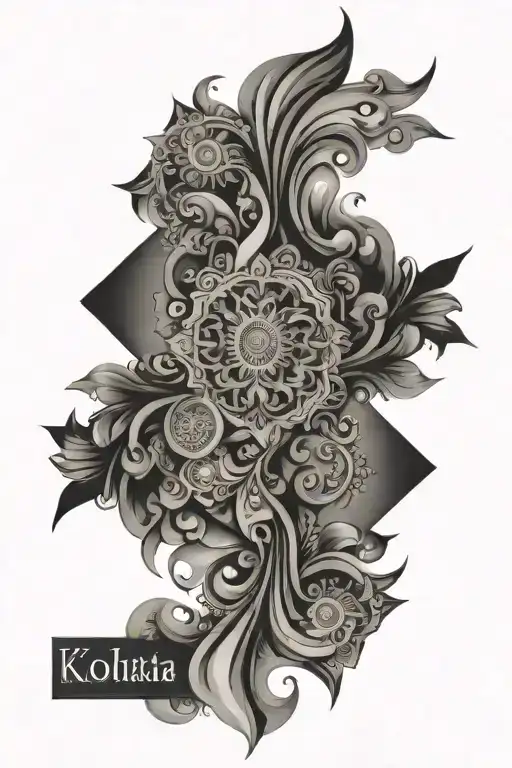 Kolkata Abstract Design Combining