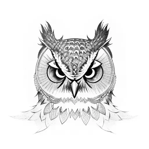 Men's Sleeve With Owl