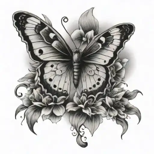 Butterfly W Mary Name