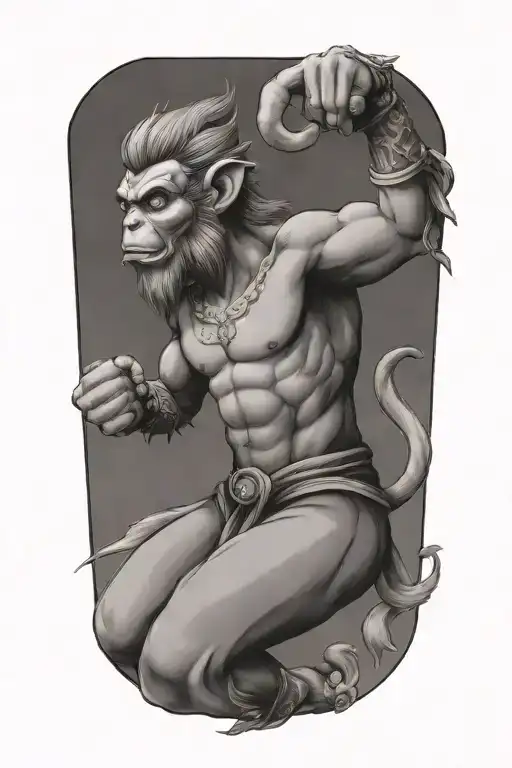 Monkey King Fighting Stance