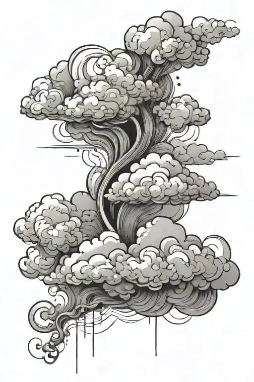 Cloud Background Black And White